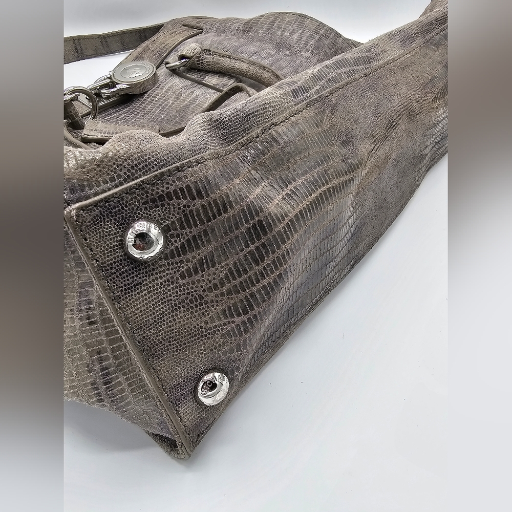 Michael Kors Lizard Embossed Hamilton Tote - Picture 6 of 7